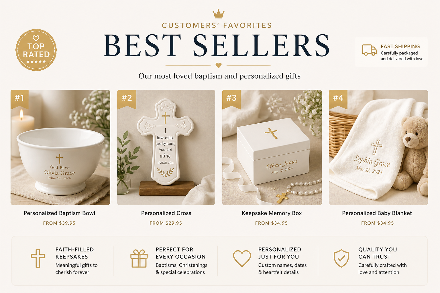 Best Selling Baptism & Personalized Gifts