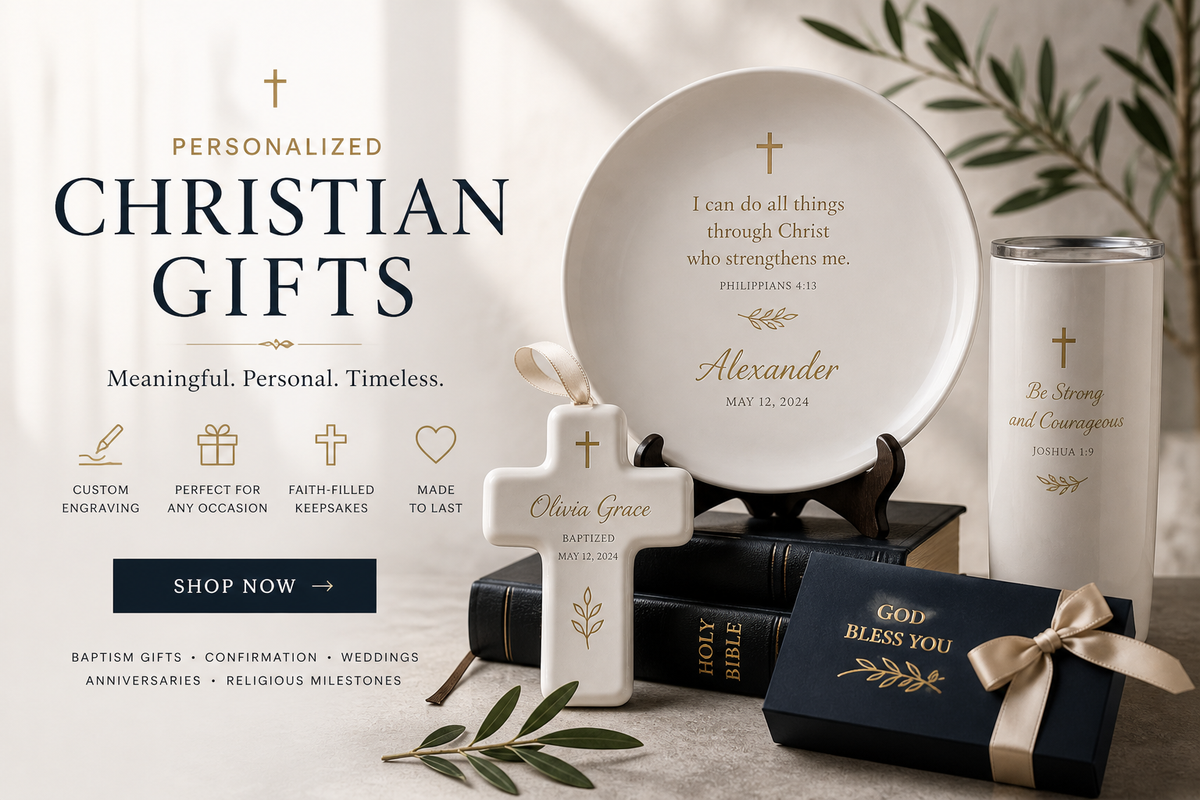 personalized baptism gifts custom christian gifts baby