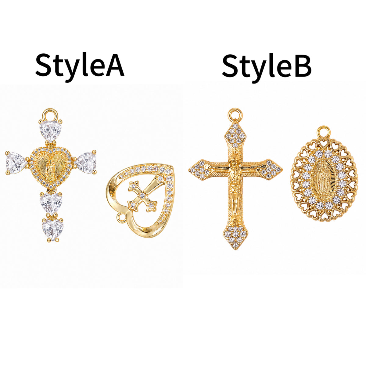 Crystal Catholic Prayer Beads
