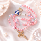 Pink Bunny Catholic Rosary