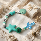 Personalized Silicone Baby Rosary Clip