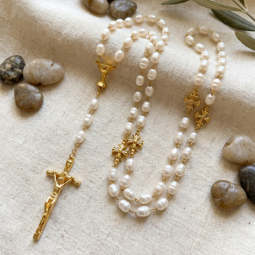 Freshwater Pearl Catholic Rosary