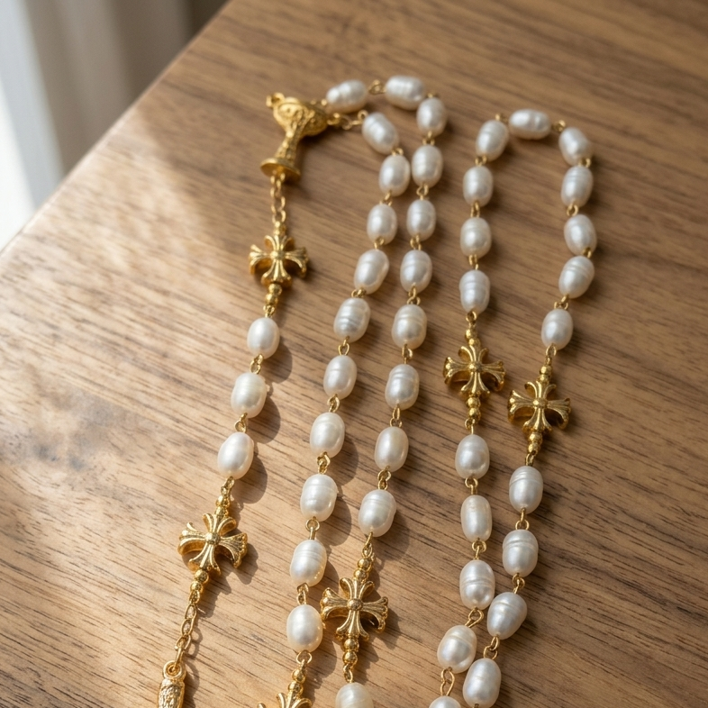 Freshwater Pearl Catholic Rosary