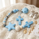Personalized Silicone Baby Rosary Clip