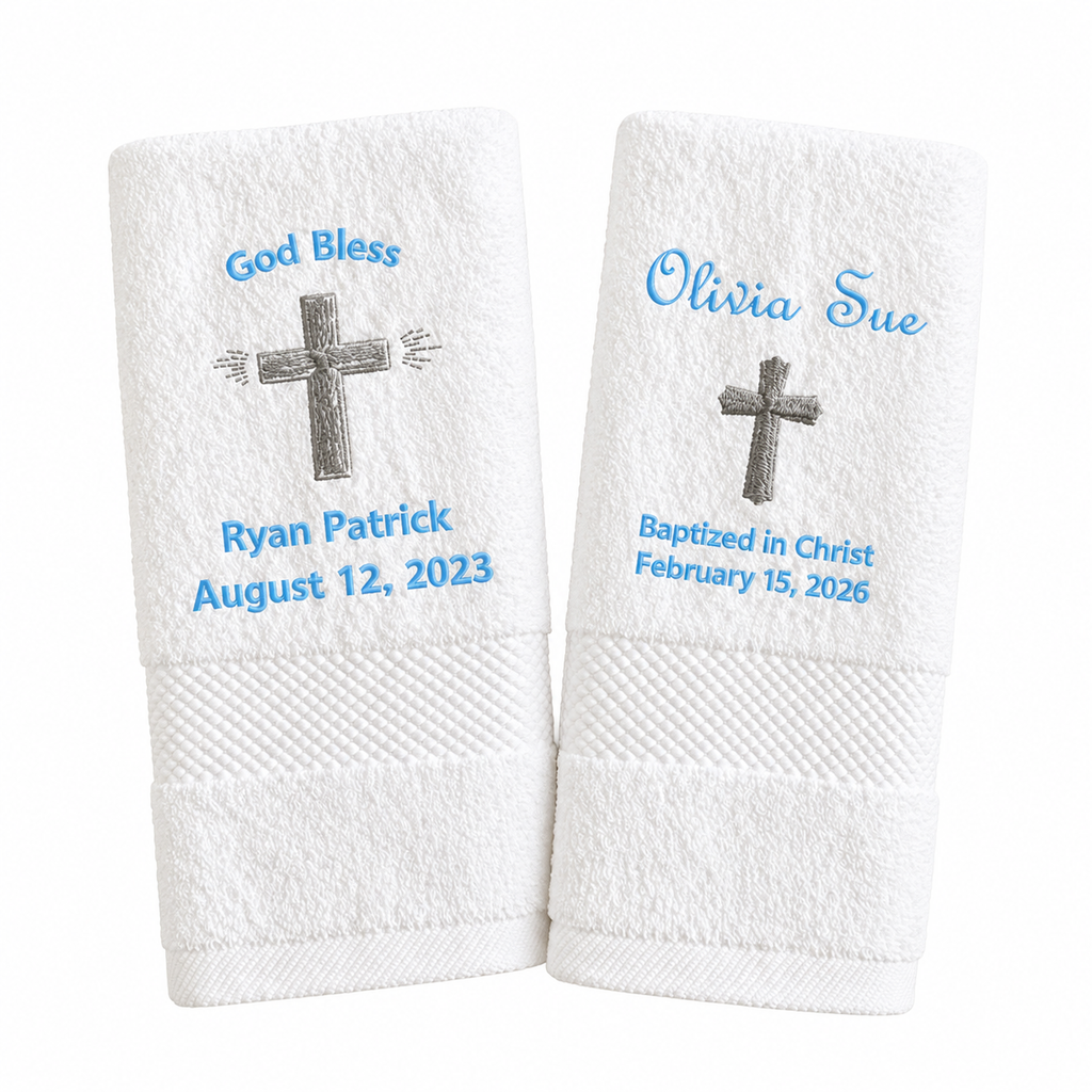 Personalized Baptism Towel