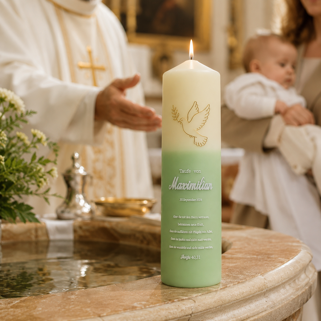 Personalized Baptism Candle