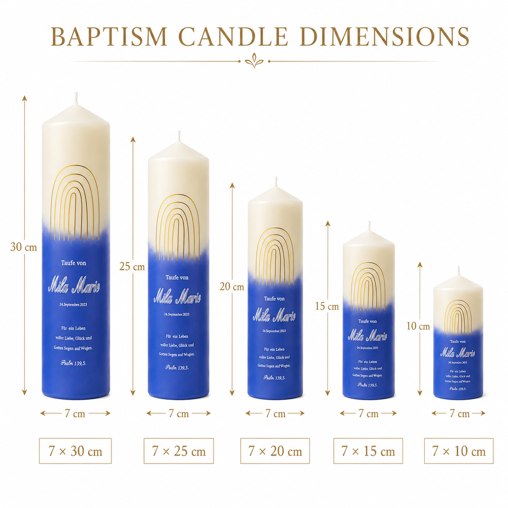 Personalized Baptism Candle