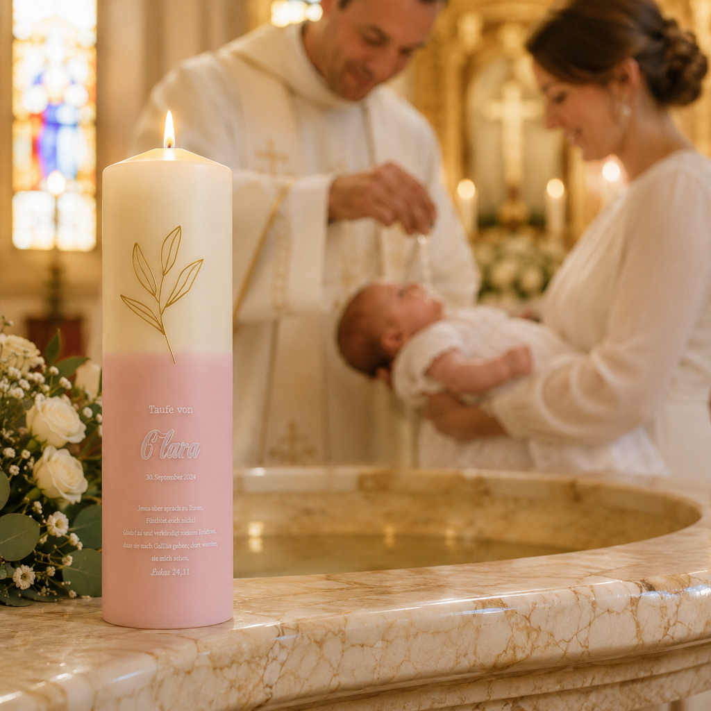 Personalized Baptism Candle