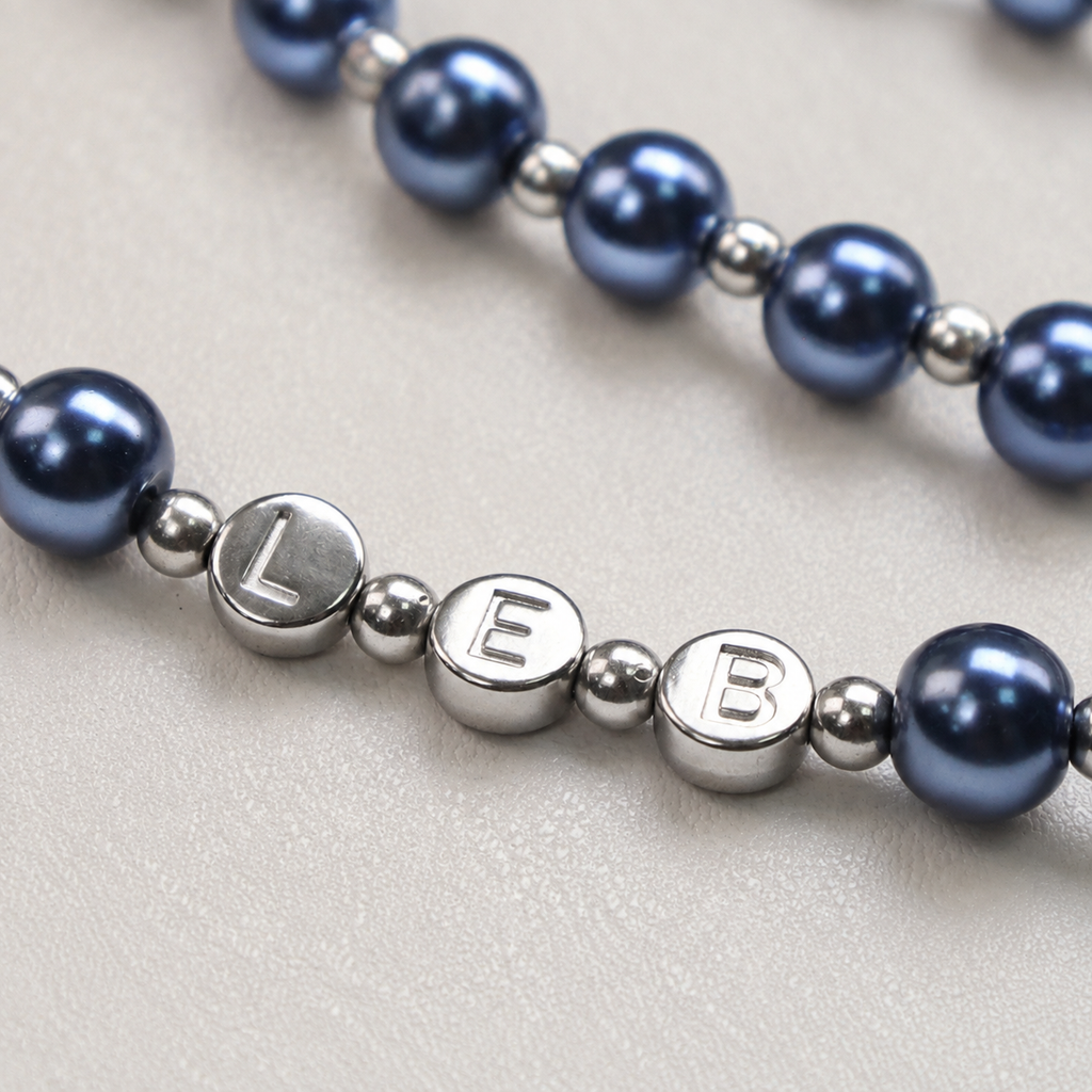 Blue Pearl Catholic Rosary