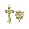 Holy Spirit Crucifix & Floral Rosary Centerpiece Set ｜GT-HS-034