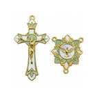 Holy Spirit Crucifix & Floral Rosary Centerpiece Set ｜GT-HS-034