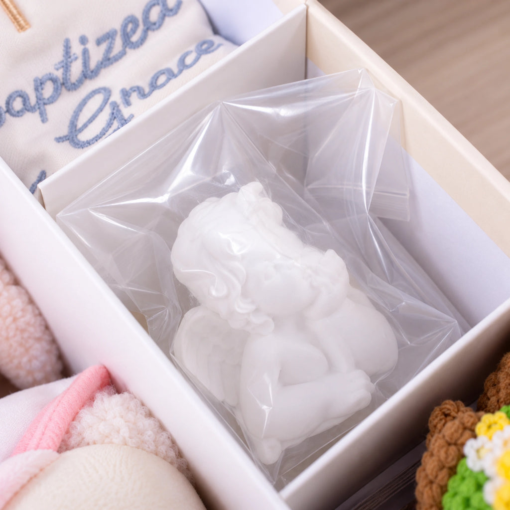 Premium Personalized Baptism Lamb Gift Set