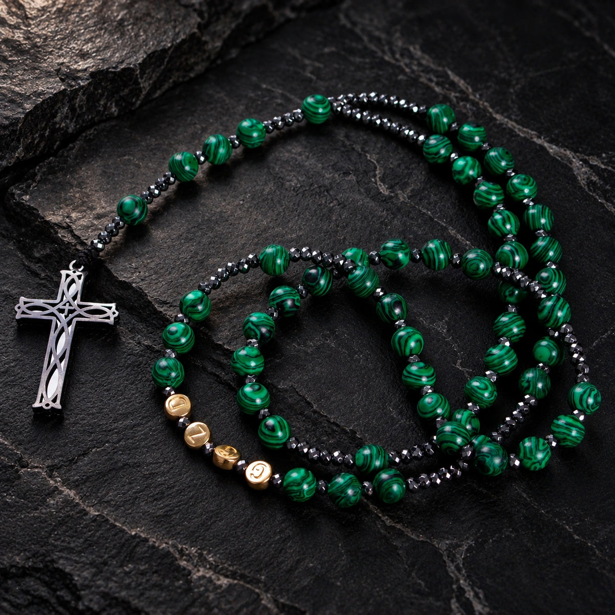 Green Stone Rosary