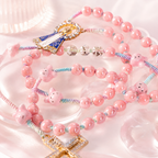 Pink Bunny Catholic Rosary