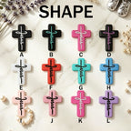 Personalized Silicone Baby Rosary Clip | Baptism Teething Pacifier Holder for Baby Boy & Girl | Christian Gift