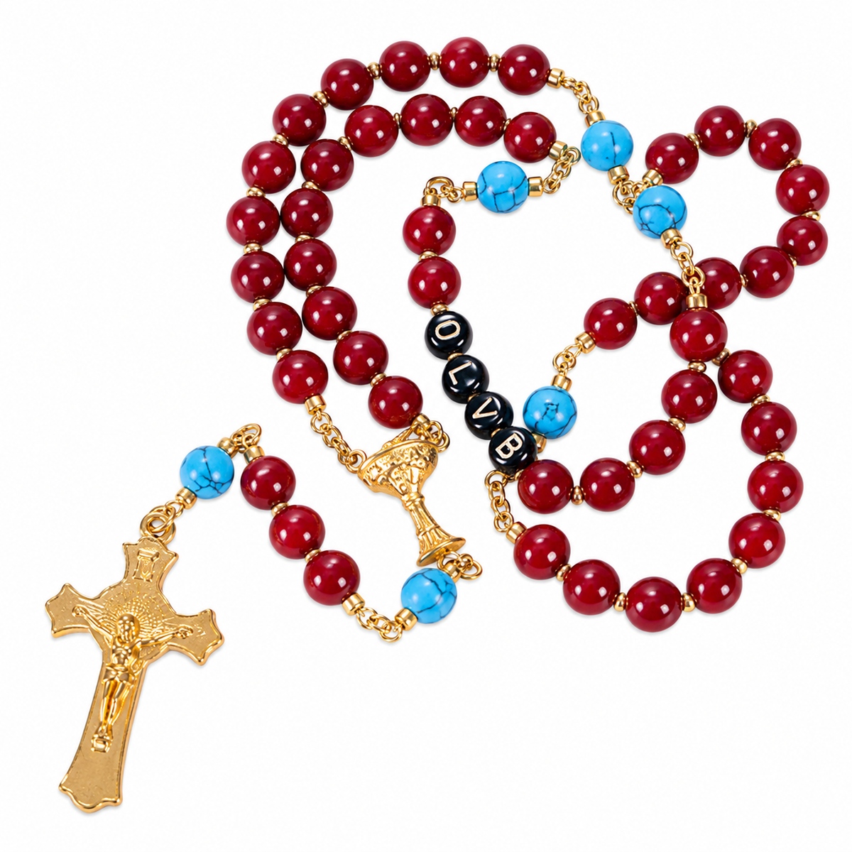 Red Turquoise Rosary