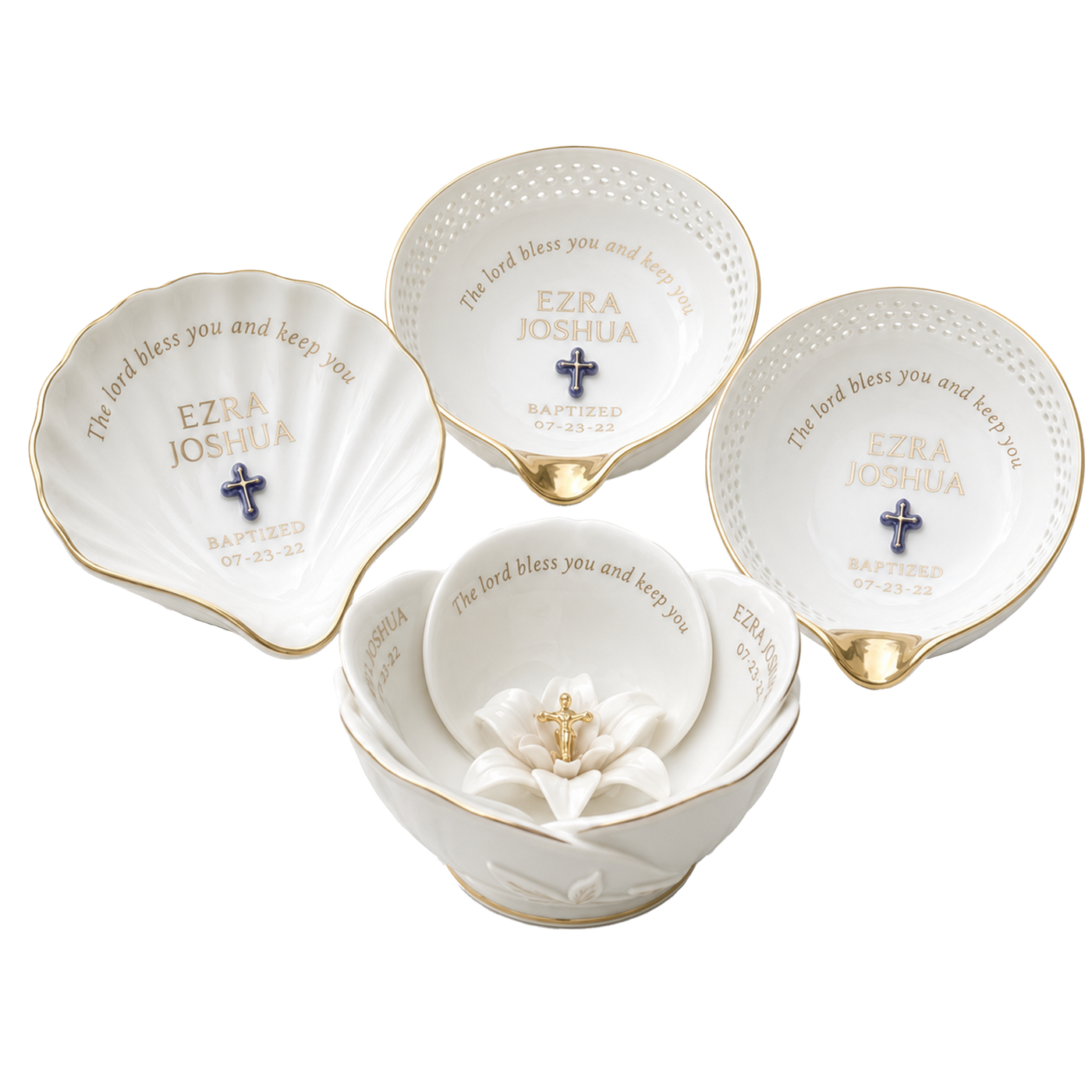 Custom Baptismal Dish