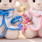 Premium Personalized Baptism Lamb Gift Set