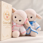 Premium Personalized Baptism Lamb Gift Set