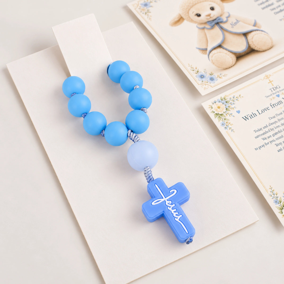 Premium Personalized Baptism Lamb Gift Set