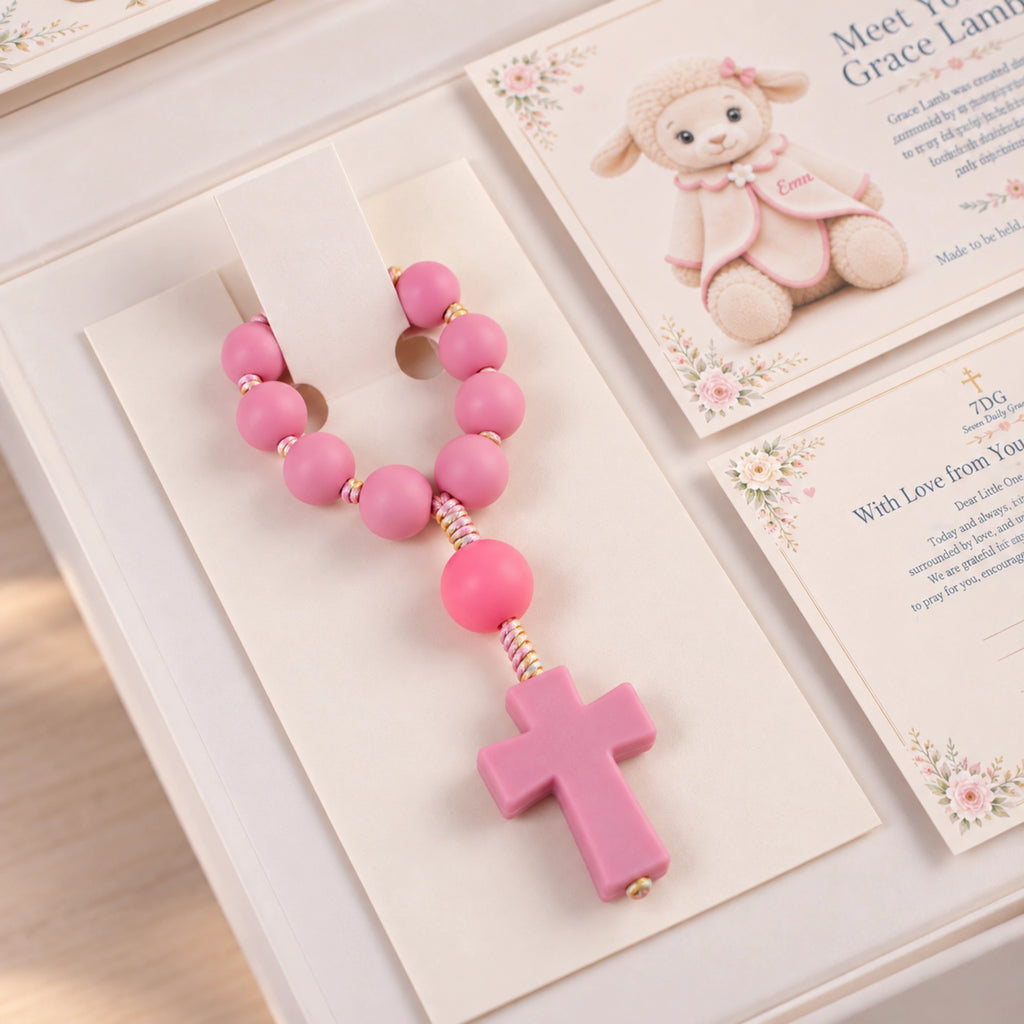 Premium Personalized Baptism Lamb Gift Set