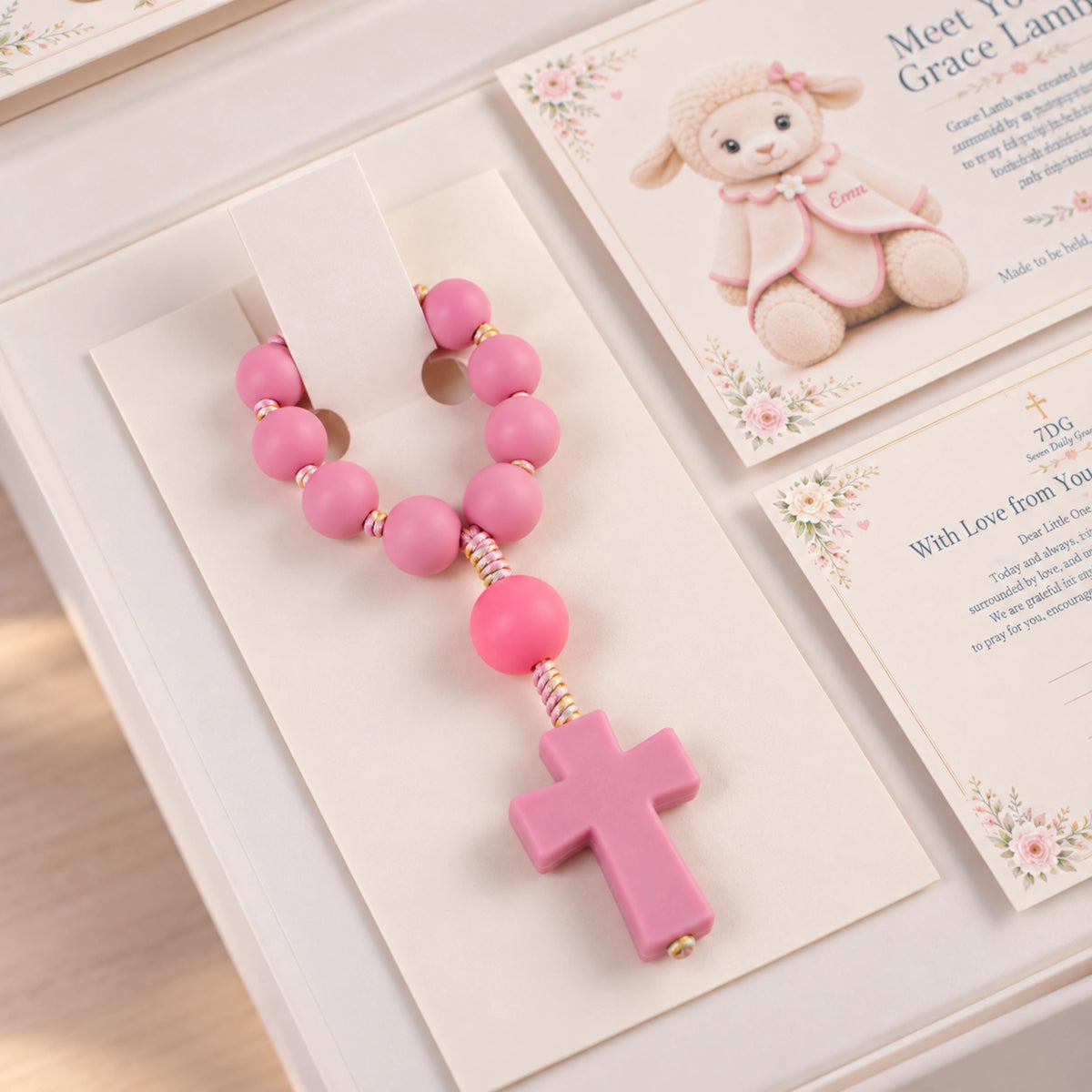 Premium Personalized Baptism Lamb Gift Set