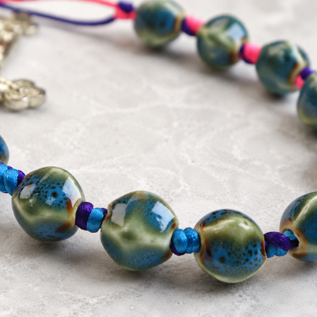 Ceramic Catholic Prayer Beads