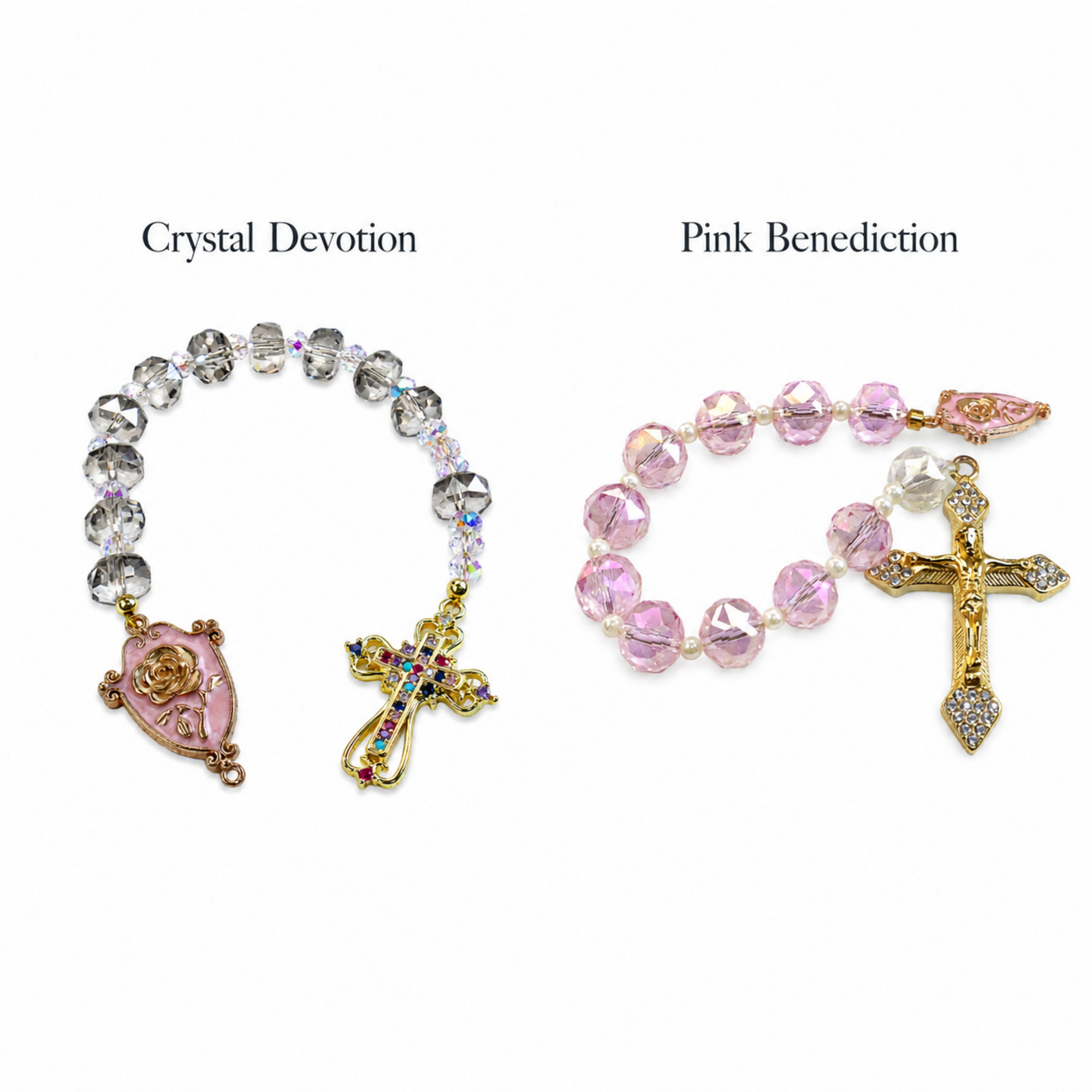 Crystal Catholic Prayer Beads