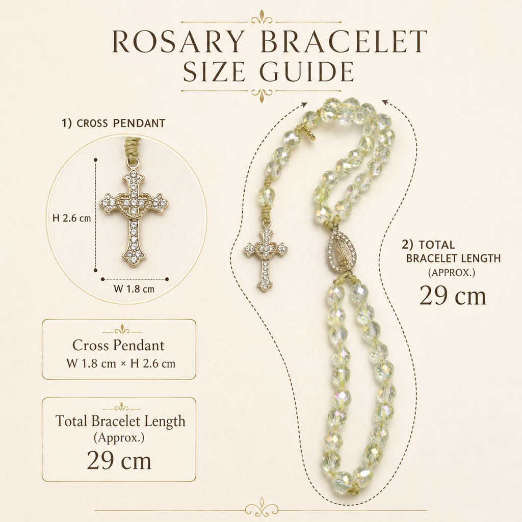 Crystal Rosary Bracelet