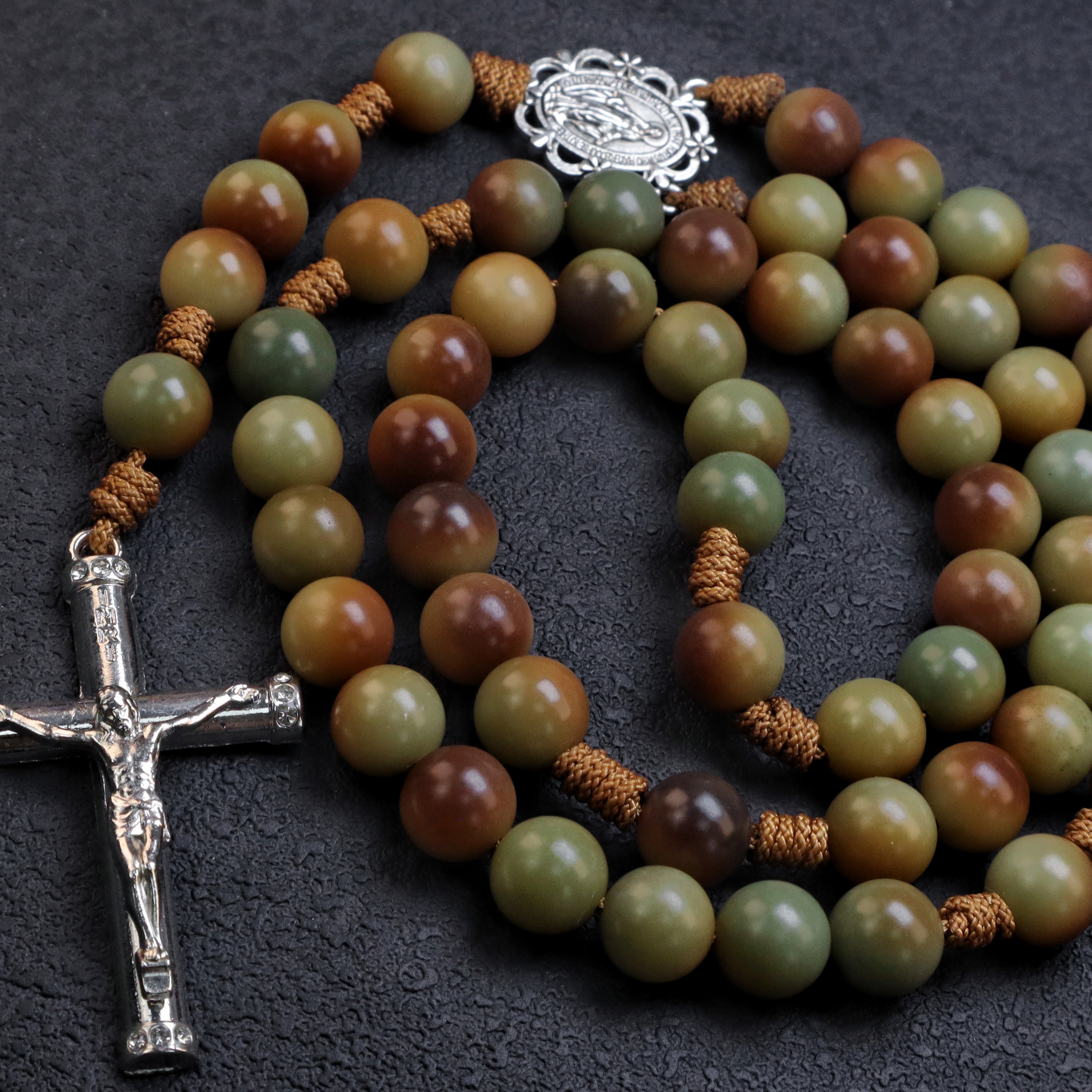 Men's Earth Tone Catholic Rosary