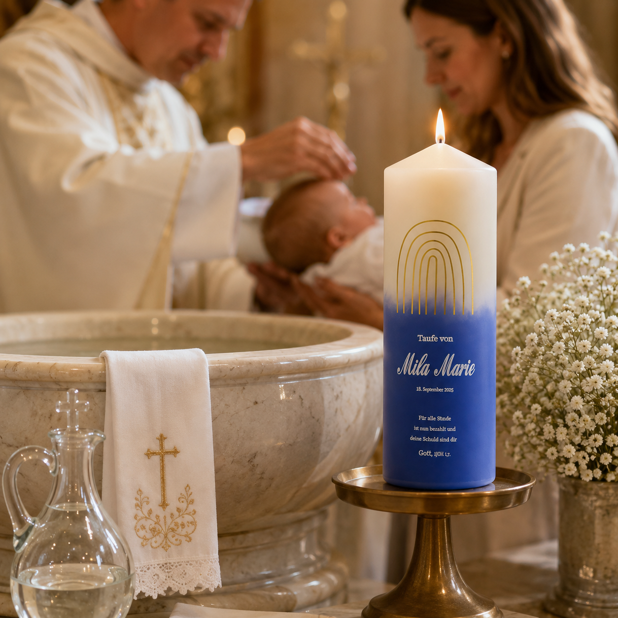 Personalized Baptism Candle