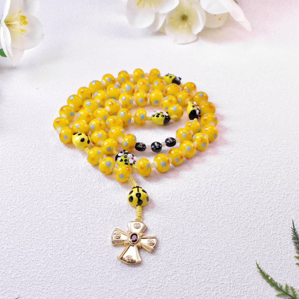 Ladybug Catholic Rosary