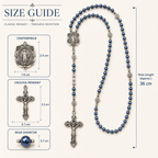 Blue Pearl Catholic Rosary