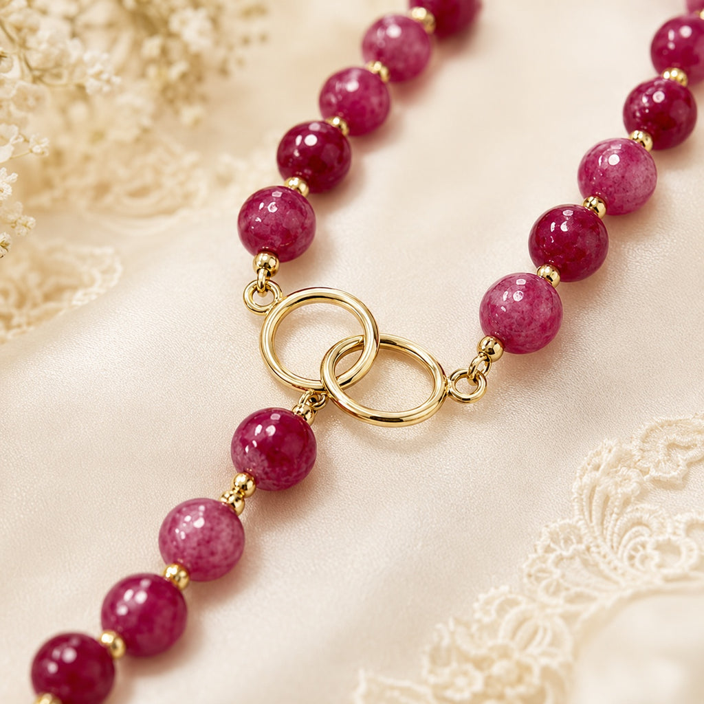 Natural Stone Catholic Wedding Rosary Set, Bride and Groom Matching Rosaries, Gemstone Prayer Beads, Christian Marriage Gift