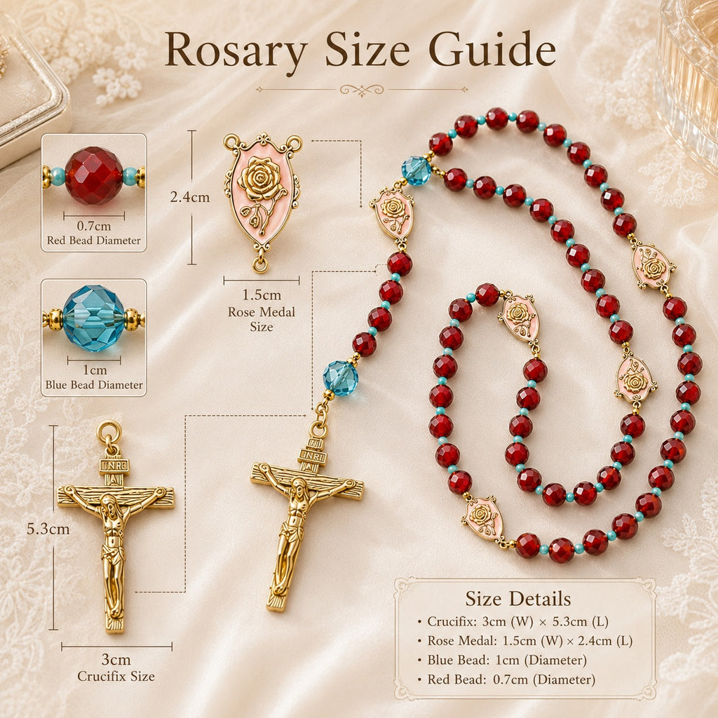 Burgundy Catholic Wedding Rosary, Bridal Bouquet Rosary, Rose Prayer Beads, Bride Gift, Marriage Keepsake