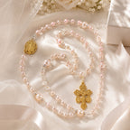 Catholic Wedding Rosary Pearl Bridal Bouquet Rosary for Bride Religious Wedding Gift Prayer Beads Keepsake