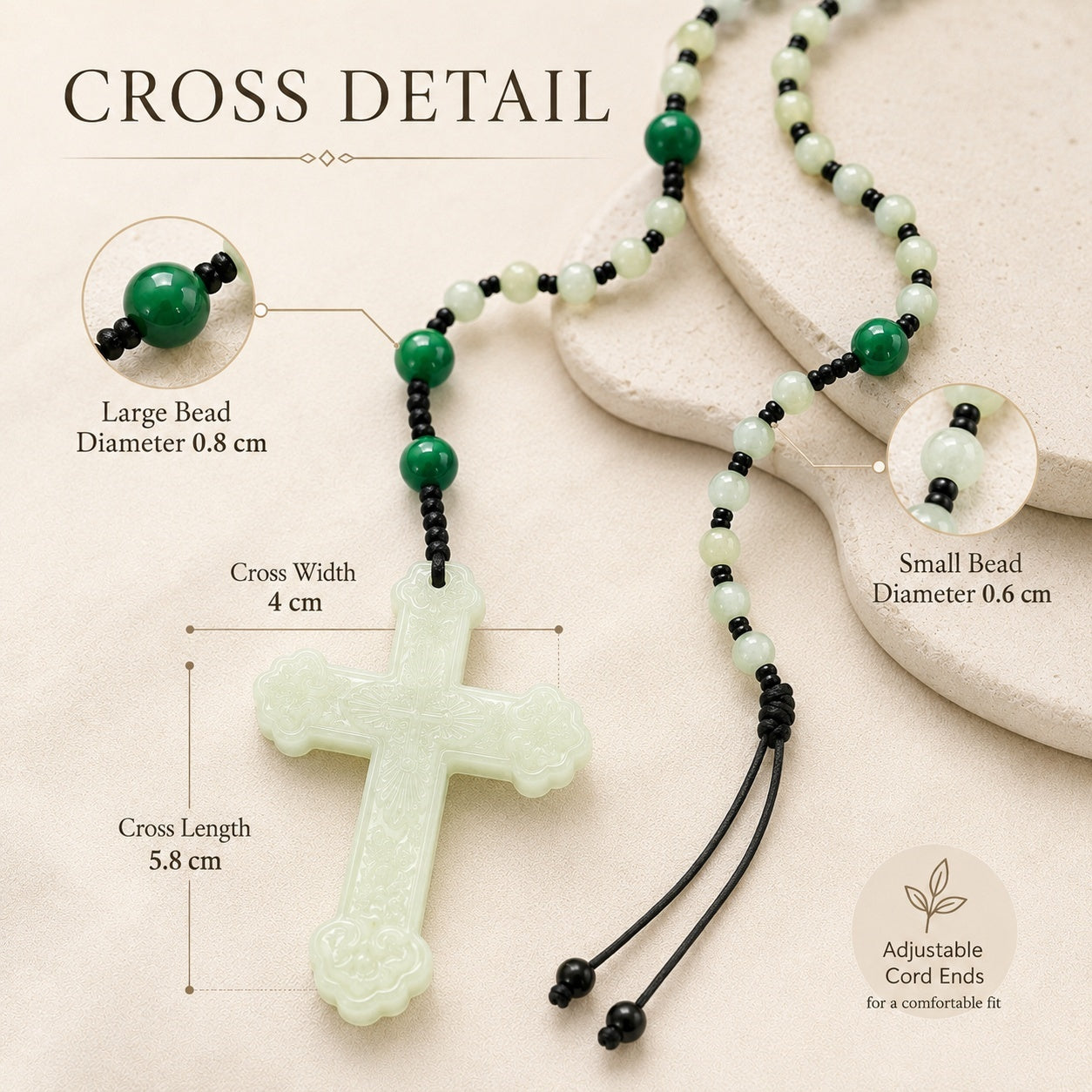 Catholic Wedding Rosary Sage Green Jade Rosary Bridal Bouquet Prayer Beads Wedding Keepsake Gift for Bride Religious Ceremony