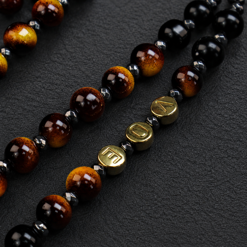 Men's Black Catholic Rosary