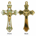 Holy Spirit Crucifix & Floral Rosary Centerpiece Set ｜GT-HS-034