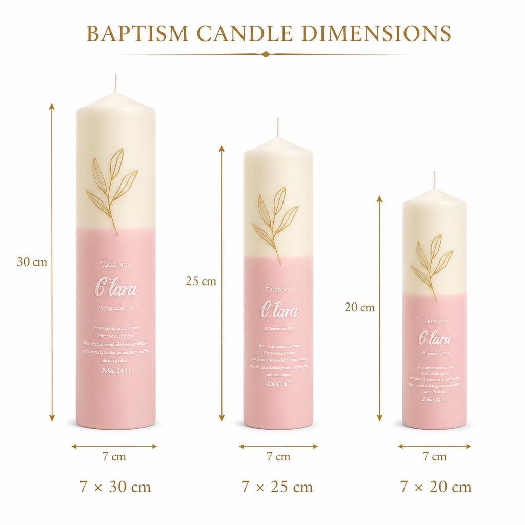 Personalized Baptism Candle