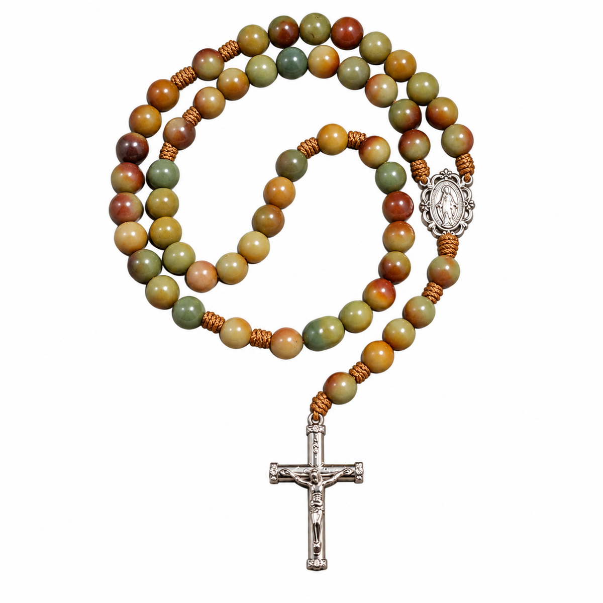 Men's Earth Tone Catholic Rosary
