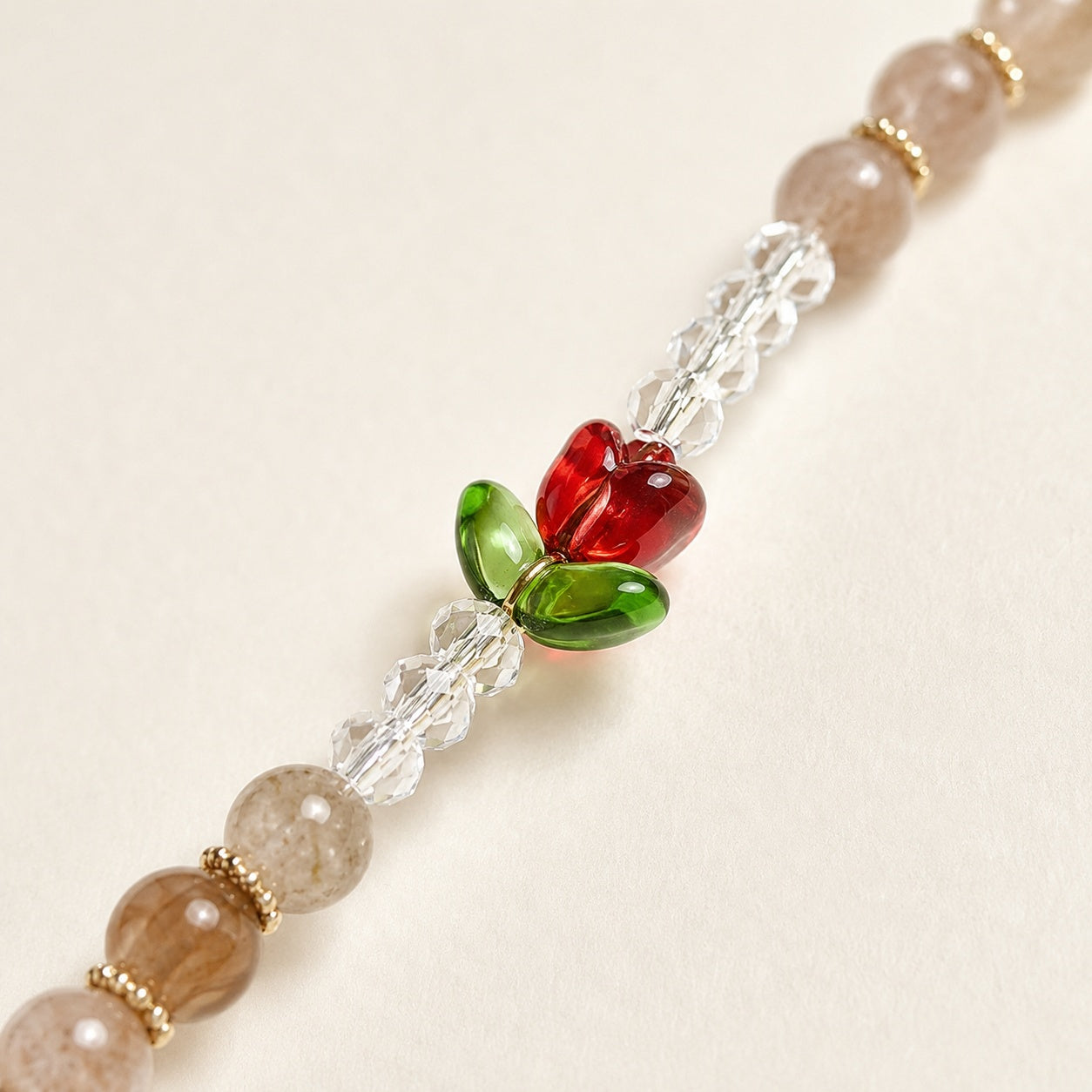 Natural Stone Catholic Rosary for Women, Handmade Flower Rosary Beads, Personalized Prayer Beads, Christian Faith Gift for Her