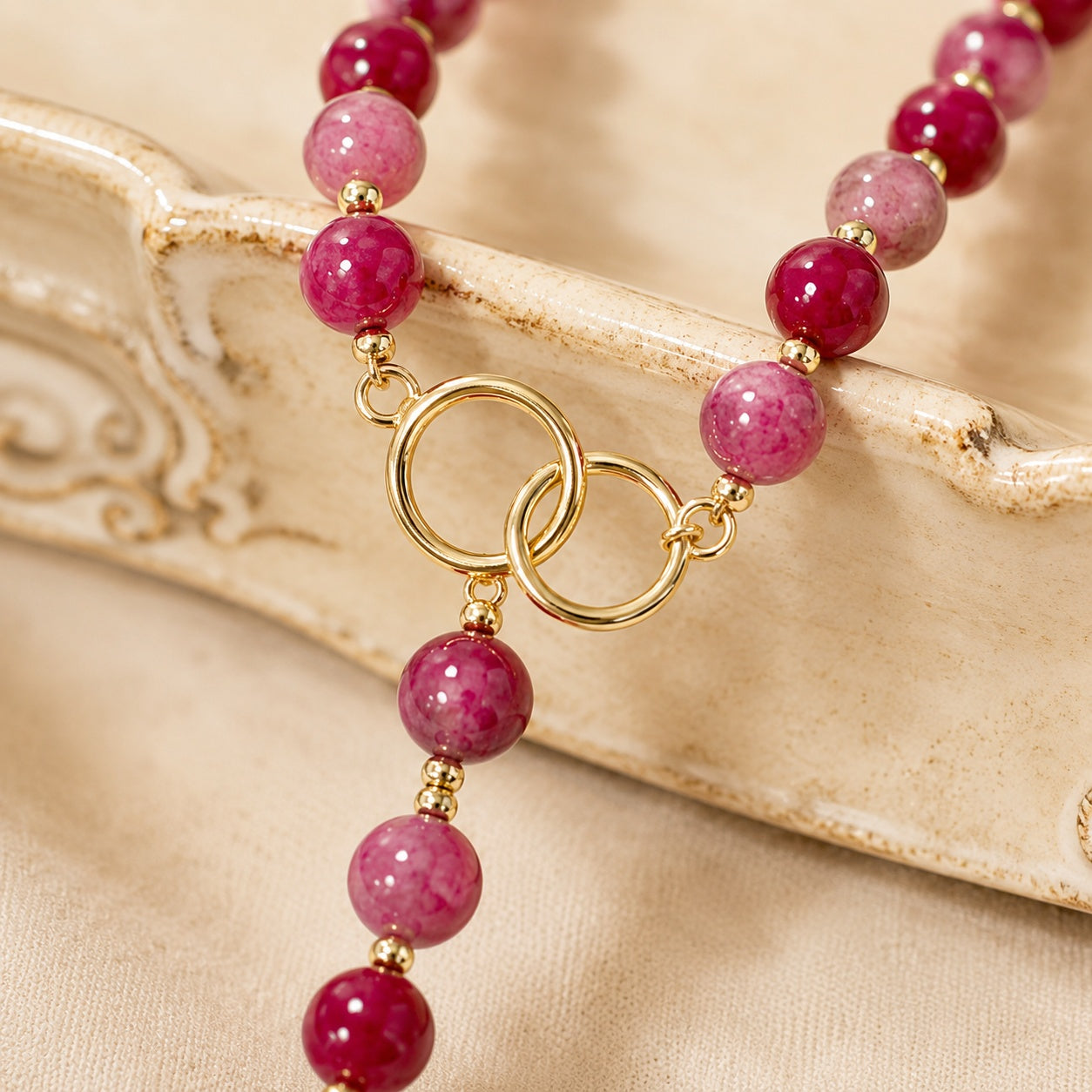 Natural Stone Catholic Rosary for Women, Handmade Gemstone Rosary Beads, Elegant Prayer Beads, Feminine Christian Faith Gift
