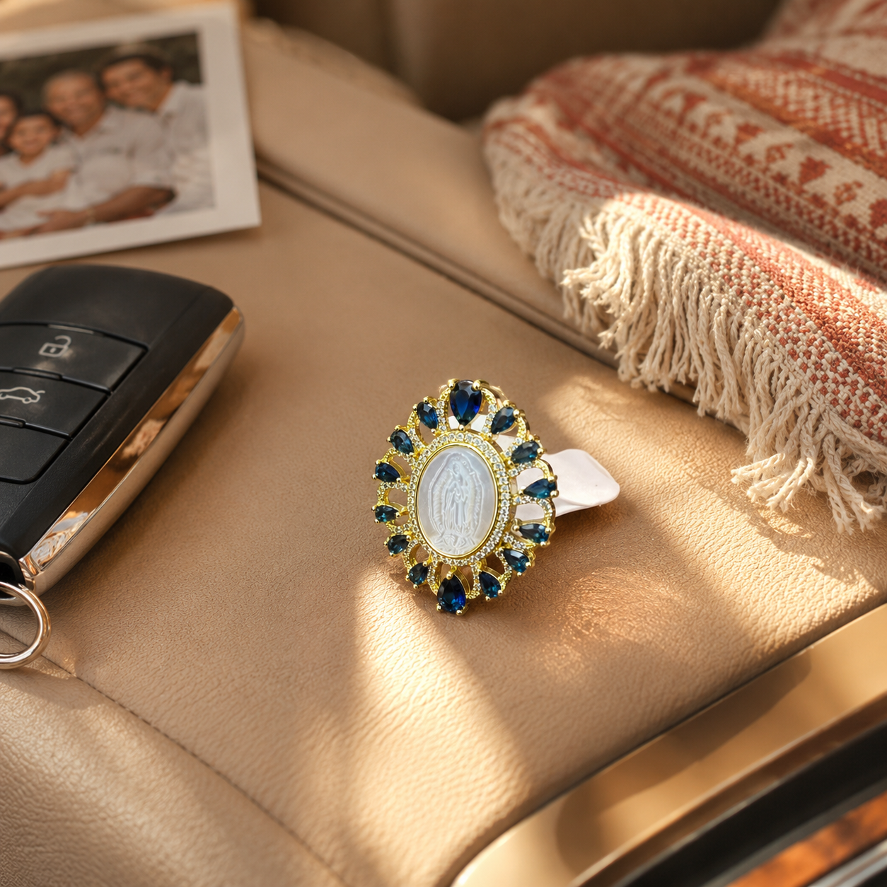 Catholic Car Air Vent Clip, Virgin Mary Car Decor, Religious Car Charm for Rearview or Vent, Christian Gift for Drivers