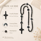 Men’s Black Catholic Wedding Rosary, Groom Rosary, Catholic Groom Gift, Black Prayer Beads, Wedding Keepsake