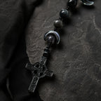 Men’s Black Catholic Wedding Rosary, Groom Rosary, Catholic Groom Gift, Black Prayer Beads, Wedding Keepsake