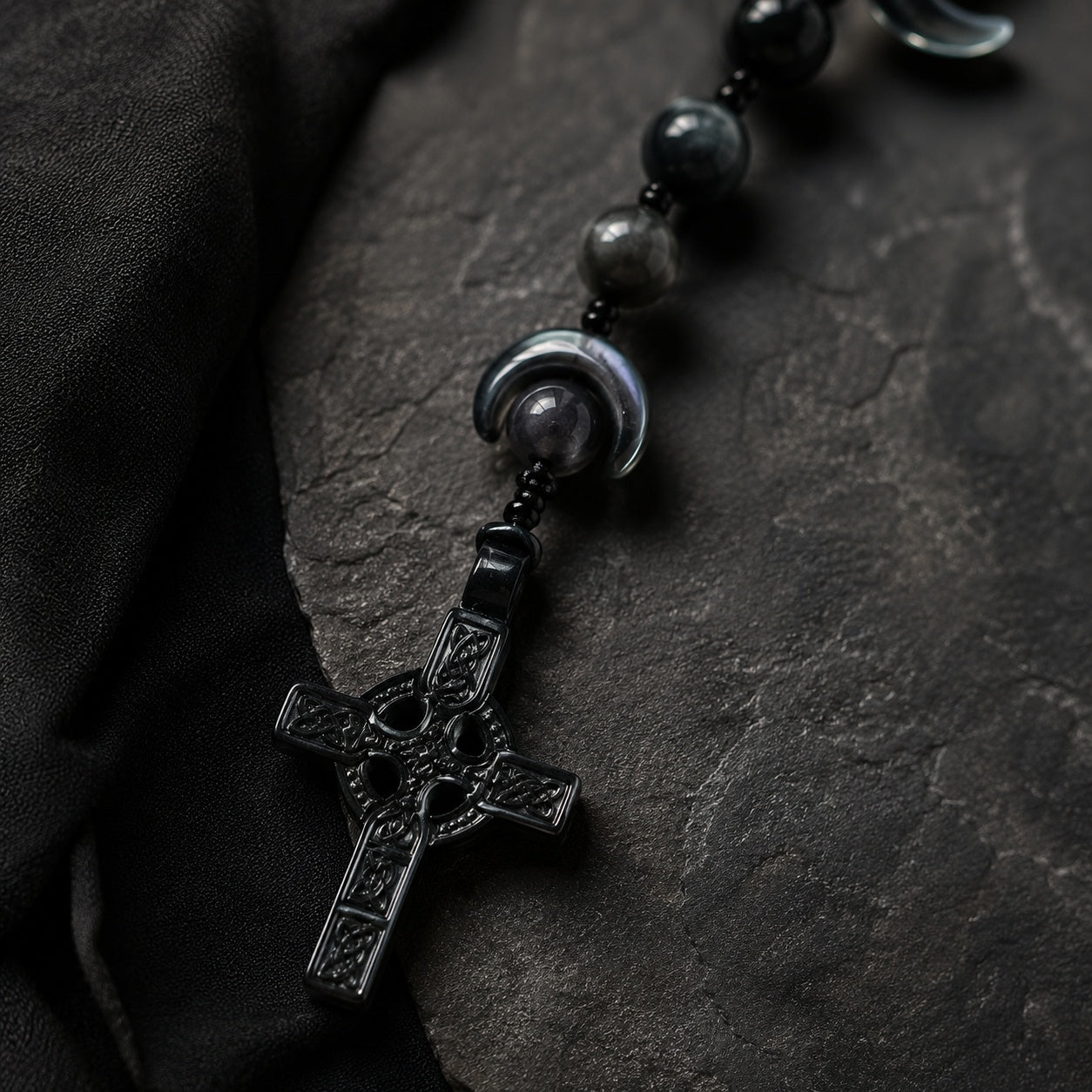 Men’s Black Catholic Wedding Rosary, Groom Rosary, Catholic Groom Gift, Black Prayer Beads, Wedding Keepsake